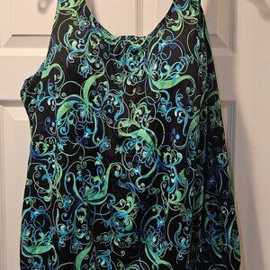 Women's size 30W bathing suit top with side tie